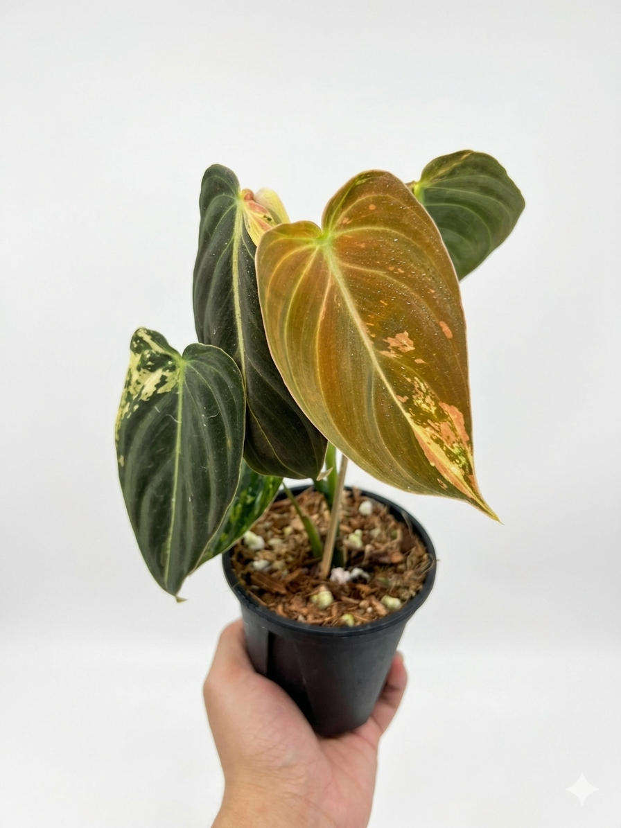 Philodendron Melanochrysum Variegado "4